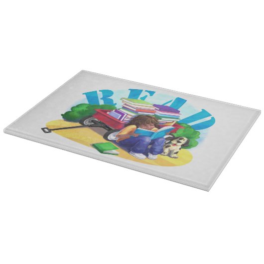 Planche À Découper LIRE Livre Wagon Art (Coin)