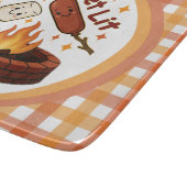 Planche À Découper Lit Firepit - mignon Marshmallow & Hot Dog (Coin)