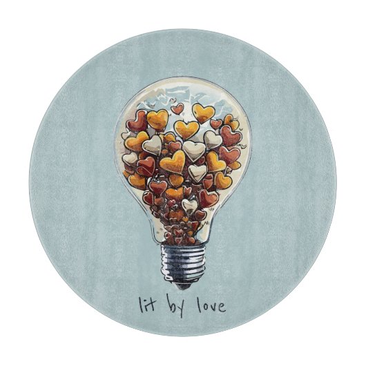 Planche À Découper Lit par amour (Devant)