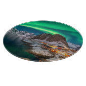 Planche À Découper Littoral | Lofoten Islands, Hamnoy, Norvège (Coin)