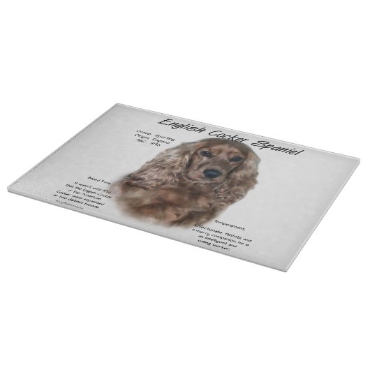 Planche À Découper Liver Anglais Cocker Histoire Espagnole (Coin)