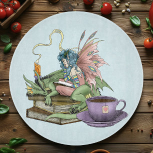 Planche À Découper Livres de thé d'amitié de fée dragon
