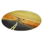 Planche À Découper Liwa Oasis Asphalt Road, Dunes. (Coin)