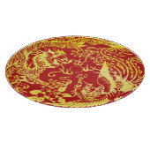 Planche À Découper Logo de mariage chinois dragon phénix (Coin)