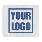 Planche À Découper Logo d'entreprise du plateau de verre (Devant)