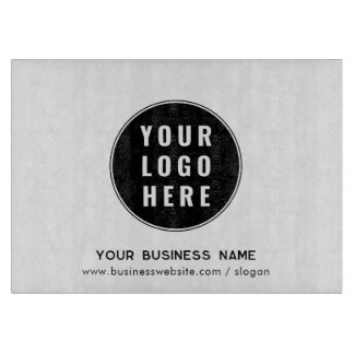 Planche À Découper Logo d'entreprise et site Web promotionnel personn