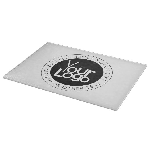 Planche À Découper Logo d'entreprise et texte moderne simple modifiab (Coin)