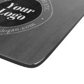 Planche À Découper Logo d'entreprise ou design & texte modifiable (Coin)