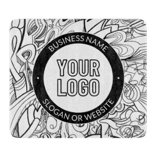 Planche À Découper Logo d'entreprise ou Modèle de texte de conception