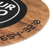 Planche À Découper LOGO & TEXTE | Panneau de découpe de verre d'entre (Coin)