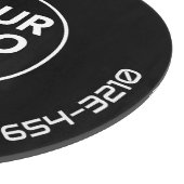 Planche À Découper LOGO & TEXTE | Panneau de découpe de verre d'entre (Coin)