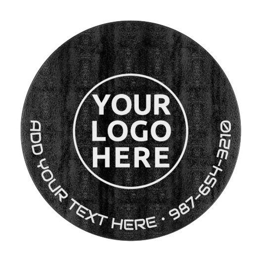 Planche À Découper LOGO & TEXTE | Panneau de découpe de verre d'entre (Devant)