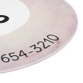 Planche À Découper LOGO & TEXTE | Panneau de découpe de verre d'entre (Coin)