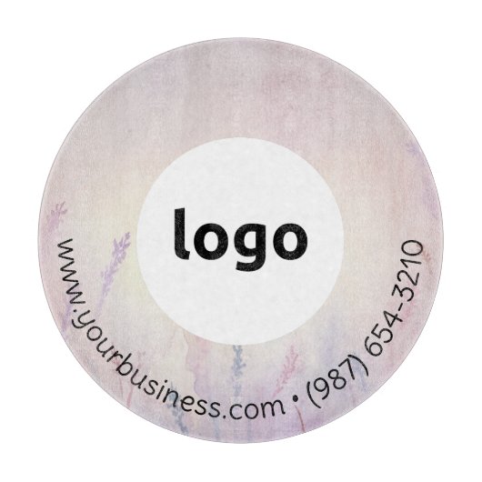 Planche À Découper LOGO & TEXTE | Panneau de découpe de verre d'entre (Devant)