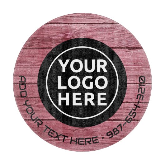 Planche À Découper LOGO & TEXTE | Panneau de découpe de verre d'entre (Devant)