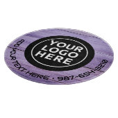 Planche À Découper LOGO & TEXTE | Panneau de découpe de verre d'entre (Coin)