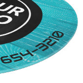 Planche À Découper LOGO & TEXTE | Panneau de découpe de verre d'entre (Coin)