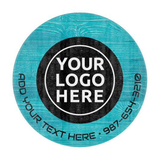 Planche À Découper LOGO & TEXTE | Panneau de découpe de verre d'entre (Devant)