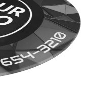 Planche À Découper LOGO & TEXTE | Panneau de découpe de verre d'entre (Coin)