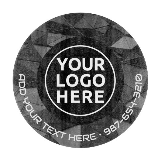 Planche À Découper LOGO & TEXTE | Panneau de découpe de verre d'entre (Devant)