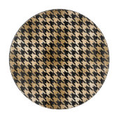 Planche À Découper L'or métallique accroche la dent, motif de mode. (Devant)