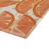 Planche À Découper L'orange découpe le conseil en tranches de taille (Coin)