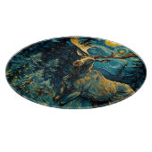 Planche À Découper L'orignal dans la forêt des pins Van Gogh (Coin)