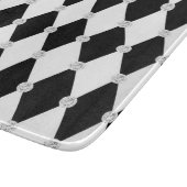 Planche À Découper Losange forme diamant noir blanc Harlequin (Coin)