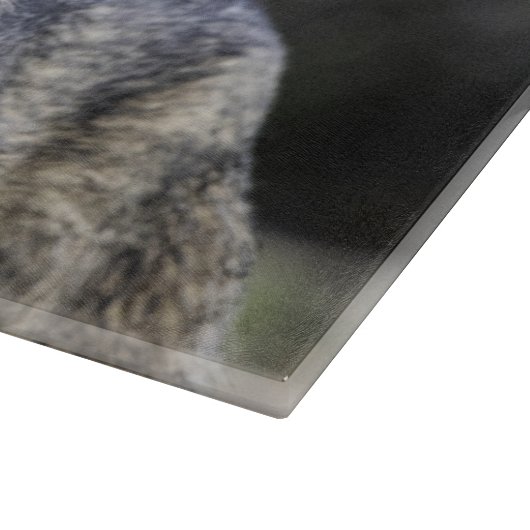 Planche À Découper Loup gris (Coin)