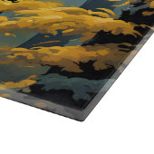 Planche À Découper Loup gris en forêt dorée (Coin)