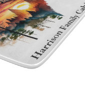 Planche À Découper Loup hurlant double exposition coucher de soleil p (Coin)