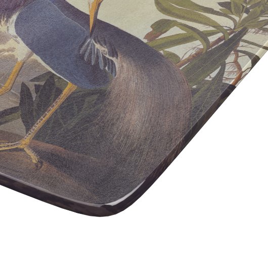 Planche À Découper Lousiana Heron en gris, vert et bleu par Audubon (Coin)