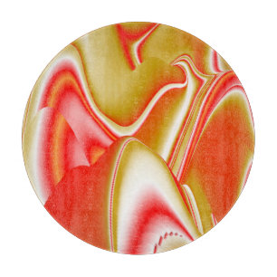 Planche À Découper Love and Gold Abstrait 3D Rainbowart