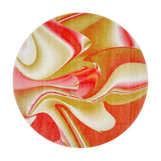 Planche À Découper Love and Gold Abstrait 3D Rainbowart (Devant)