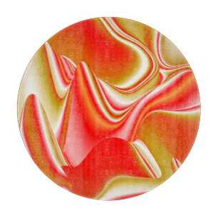 Planche À Découper Love and Gold Abstrait 3D Rainbowart