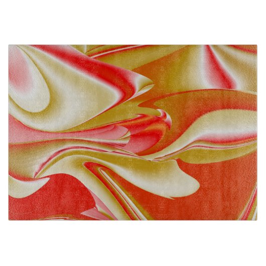 Planche À Découper Love and Gold Abstrait 3D Rainbowart (Devant)