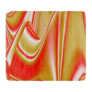 Planche À Découper Love and Gold Abstrait 3D Rainbowart