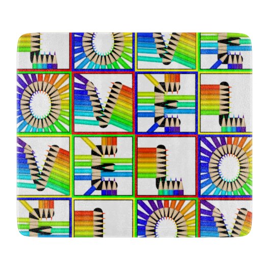 PLANCHE À DÉCOUPER LOVE PENCILS (Devant)