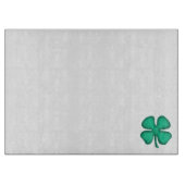 Planche À Découper Lucky 4 Leaf Irlandais Clover de verre (Devant)