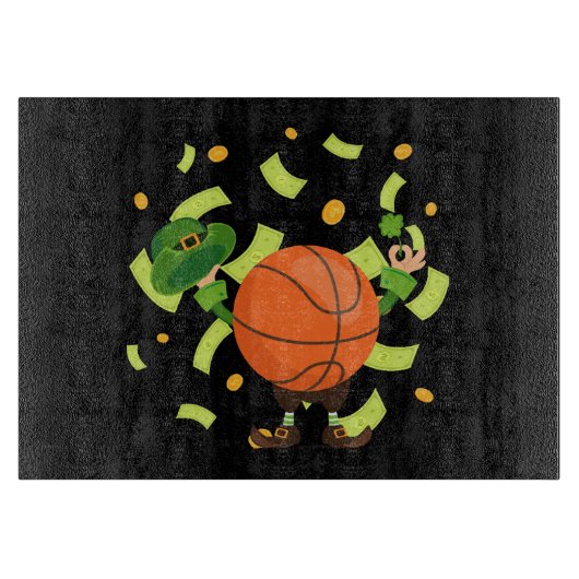 Planche À Découper Lucky Basketball Joyeux jour de Patrick (Devant)