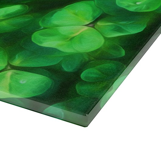 Planche À Découper Lucky Celtic Irish Green Shamrocks (Coin)