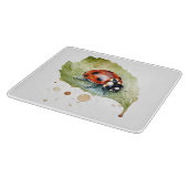 Planche À Découper Lucky Ladybug sur la feuille (Coin)