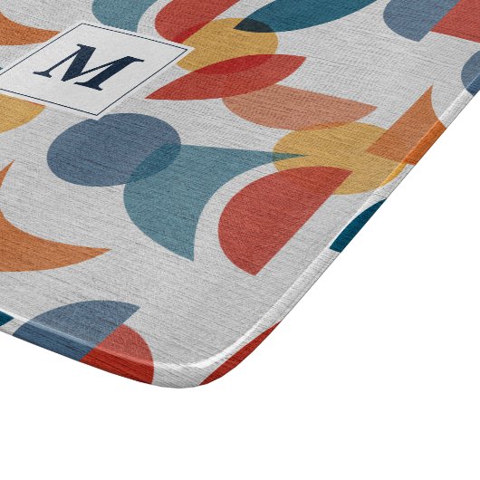 Planche À Découper Lumineuse géométrique rétro Abstrait Moyen-siècle  (Coin)