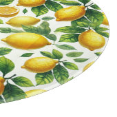 Planche À Découper Lumineux citrons aquarelle (Coin)