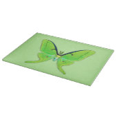 Planche À Découper Luna moth sur un arrière - plan vert pâle (Coin)