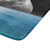 Planche À Découper Lune au-dessus de l'océan (Coin)