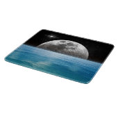 Planche À Découper Lune au-dessus de l'océan (Coin)