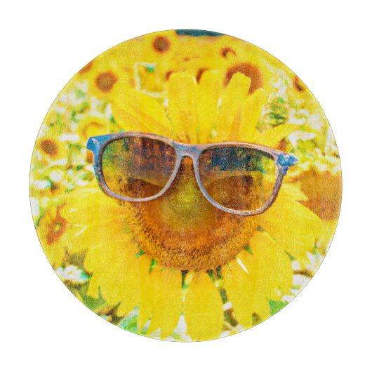 Planche À Découper Lunettes de soleil Tournesol Chic (Devant)