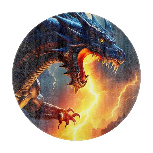 Planche À Découper Lutte contre la foudre du dragon (Devant)
