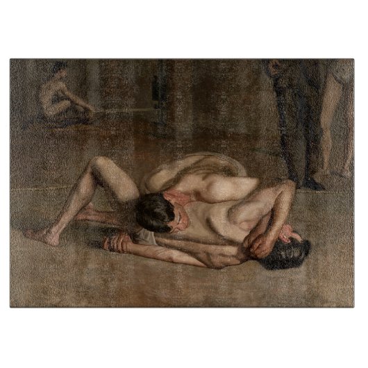 Planche À Découper Lutteurs (par Thomas Eakins) (Devant)